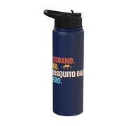 Husband. Dad. Mosquito Bait. Hero. Stainless Steel Insulated Water Bottle