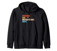 Husband. Dad. Mosquito Bait. Hero. Zip Hoodie