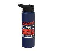 Husband Dad Sumo Wrestler Hero Japanese Sumo Wrestling Stainless Steel Insulated Water Bottle