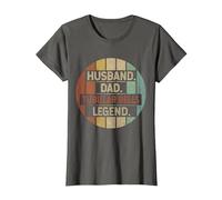 Husband Dad Tubular Bells Legend Vintage T-Shirt, Women, Asphalt Grey, X-Large