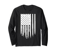 Husband Daddy Protector Hero American Flag 4th Of July Men Long Sleeve T-Shirt