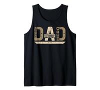 Husband Daddy Protector Hero Fathers Day For Dad Wife Tank Top