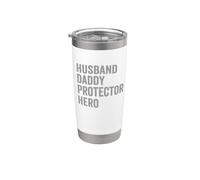 Husband Daddy Protector Hero Strong Family Man Stainless Steel Insulated Tumbler