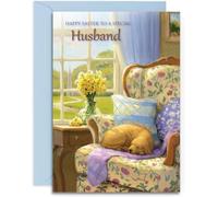 Husband Easter Card - Time for a Nap - A5 Size with Envelope