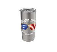 Husband Father Construction Worker American Flag Sunglasses Stainless Steel Insulated Tumbler