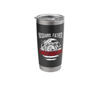Husband. Father. Firefighter. Firefighter Father Stainless Steel Insulated Tumbler