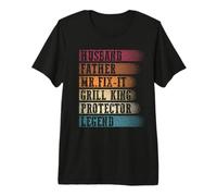 Husband Father Mr.Fix-it Grill King Protector Legend Retro Premium T-Shirt