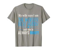 Husband from Wife Best Hubby Hubby for Birthday T-Shirt, Men, Slate Grey, Large