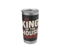 Husband King House Wife Rules Married Man Stainless Steel Insulated Tumbler