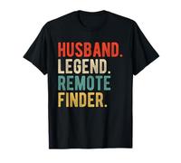 Husband Legend Remote Finder Funny Married Wife Quote T-Shirt