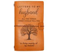 Husband Memorial Remembrance Gift-Bereavement Gift-Refillable Travel Photo Diary Journal-Sympathy Gift for Loss of Husband-Letters To My Husband,All The Things I Wish I Could Tell You-In Loving Memory