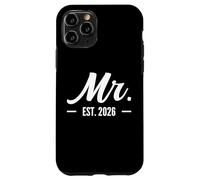 Husband Mr Est 2026 Married Wedding Bridal Party Bachelor Case for iPhone 11 Pro