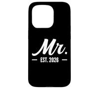 Husband Mr Est 2026 Married Wedding Bridal Party Bachelor Case for iPhone 15 Pro