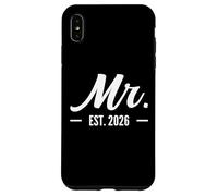 Husband Mr Est 2026 Married Wedding Bridal Party Bachelor Case for iPhone XS Max