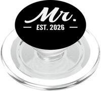 Husband Mr Est 2026 Married Wedding Bridal Party Bachelor PopSockets PopGrip for MagSafe