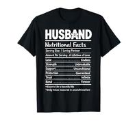 Husband Nutritional Facts Love Strength Trust Lifetime Bond T-Shirt