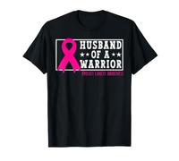 Husband of a Warrior Breast Cancer Awareness Ribbon Pink T-Shirt