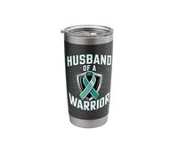 Husband of A Warrior Cervical Cancer Support Stainless Steel Insulated Tumbler