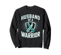 Husband Of A Warrior Cervical Cancer Support Sweatshirt