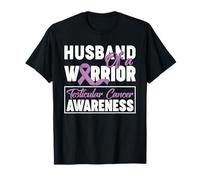 Husband of A Warrior Testicular Cancer Awareness Support T-Shirt