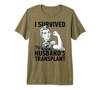 Husband Organ Transplant Recipient Wife Premium T-Shirt