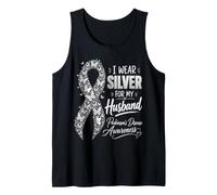 Husband Parkinson's Awareness Family Wife Support Tank Top