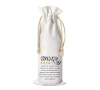 Husband Star Rating Funny Gift, Loving & Romantic Valentine gift for the World’s Best Husband, Drawstring Closure Wine Bag for Wine Bottle.