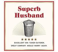 Husband Valentines Card Superb Bin Take Outer 5 Star Love - Luxury Greeting Card