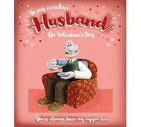 Husband Valentines Card Wallace & Gromit Happy Valentine's Day Card, Funny Classic TV Cartoon Valentines Card For Him, Husband, You've Always Been My Cuppa Tea