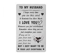 Husband Valentines Day Card -Gifts for Husband Birthday Wedding Anniversary Father's Day Easter Presents