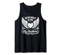 Husband Walks with Me Widow Grieving Wife Tank Top