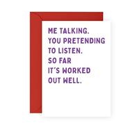 Husband Wedding Anniversary Card From Wife - Humorous Sarcasm - Cheeky Valentines Day Card for Him Partner Fiance - Boyfriend Birthdays - Funny Gifts For Men - Comes With Fun Stickers