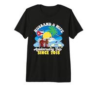 Husband & Wife Anniversary Trip Since 2018 Cuba Premium T-Shirt