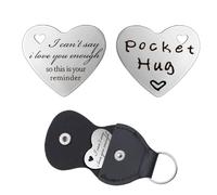 Husband Wife Birthday Gifts for Son Daughter - Motivational Gift for Girlfriend Boyfriend for Fiance Fiancee - I Love You Keychain for Mum Dad Best Friend