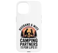 Husband Wife Camping Partners For Life Camping Couple Case for iPhone 15