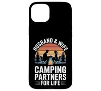 Husband Wife Camping Partners For Life Couples Camping Case for iPhone 15 Plus