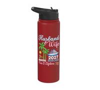 Husband Wife Cruise Trip Making Memories for A Lifetime 2027 Stainless Steel Insulated Water Bottle
