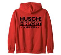 Husch Hinfort Mit Dir Shoo Away German Saying Zip Hoodie
