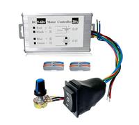 HUSETOO DC Motor Speed Controller ,DC 12V 24V 36V 48V 60V Motor Pulse Width Modulator Regulator Motor Variable Speed Controller (1200W 20A CW/CCW Switch and Speed Switch)