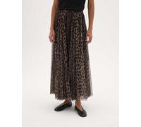 HUSH Animal Print A Line Maxi Skirt Brown Mix