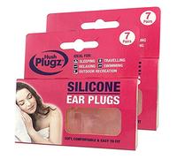 Hush Plugz Silicone Earplugs 7 Pairs (X 2 (14 Pairs))
