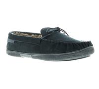 Hush Puppies ace leather mens full slippers navy - Size UK 6