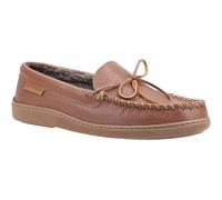 Hush Puppies Ace Leather Men's Tan Slippers UK 8