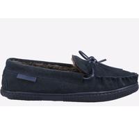 Mens Hush Puppies Moccasin Leather/Suede Loungewear Full Slippers Ace Slipper