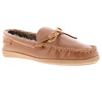 Hush Puppies Ace Slip On MEMORY FOAM Slippers Mens - Tan Leather - Size 7 (UK Shoe)
