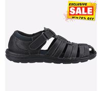 Hush Puppies Albert Sandal Mens Summer, Black, 6 UK