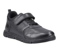 Hush Puppies Alfie Bungee Snr Leather Boys's Black Shoes UK 6