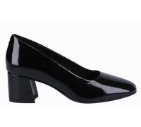 Hush Puppies Alicia Patent Court Women's Shoes in Black - UK 6 / EU 39 / US 7