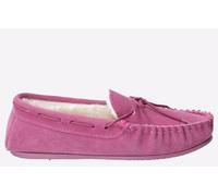 Hush Puppies Allie MEMORY FOAM Slippers Womens - Pink Suede - Size UK 3