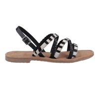 Hush Puppies Amanda Black Leather Female Sandal Ladies Summer